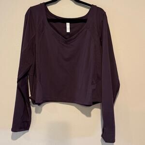 Athleta 3X Cropped Athletic Sweatshirt